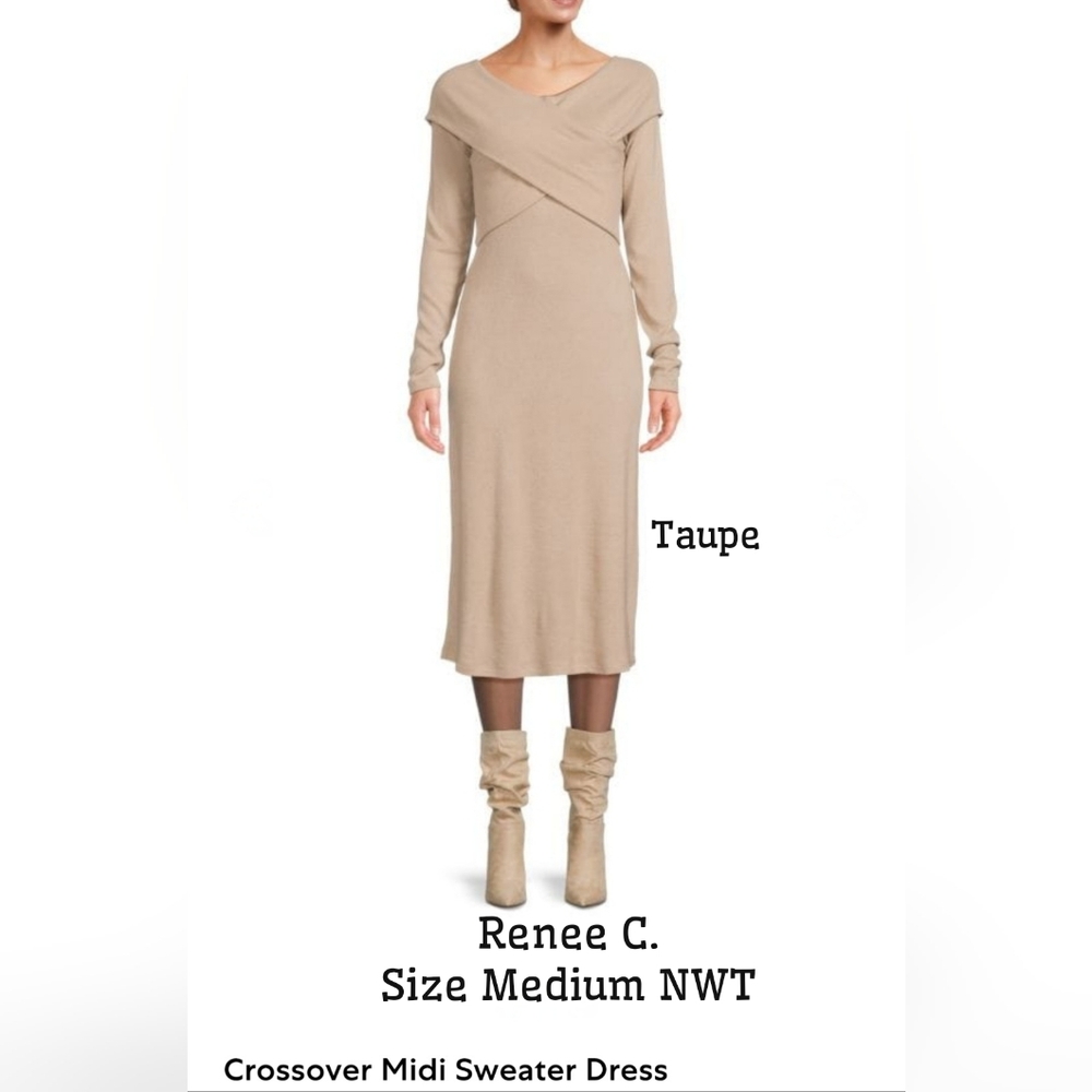 RENEE C. MIDI SWEATER DRESS NWT